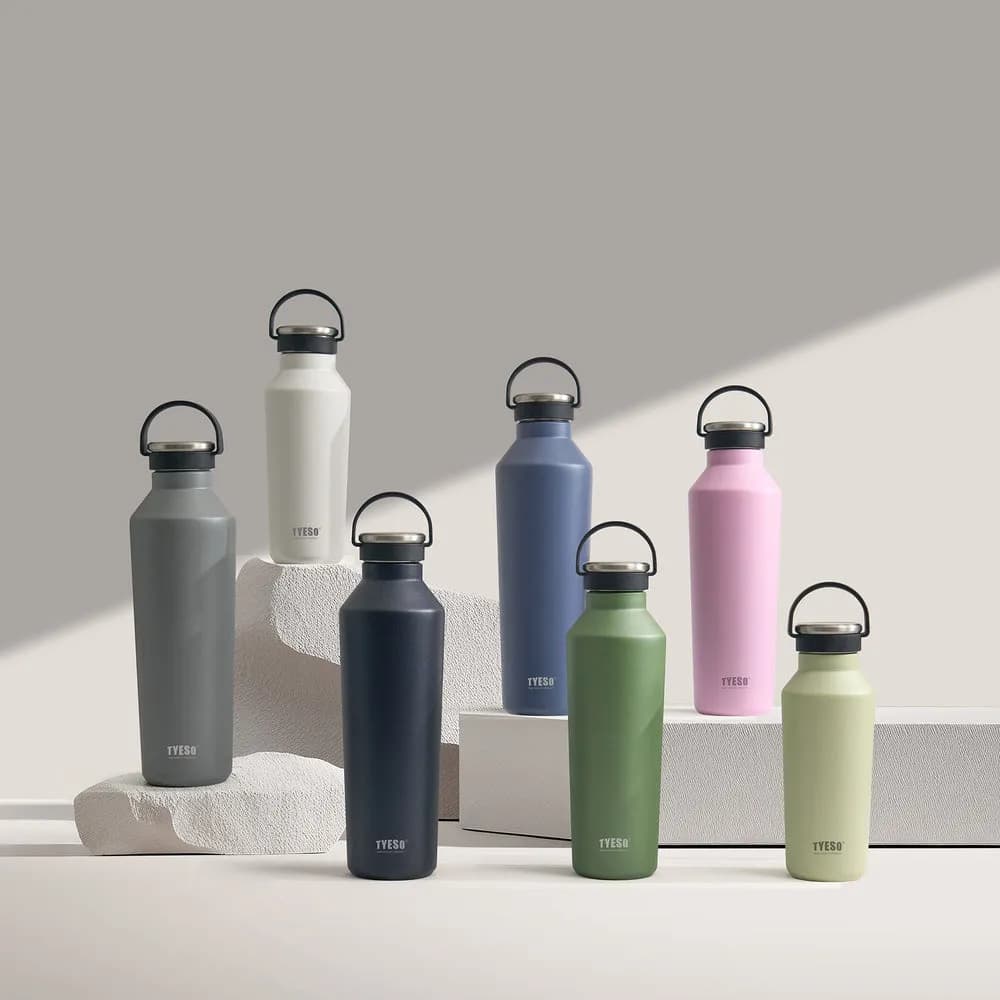 فلاسک ورزشی استیل تایسو 500ML با دسته سیلیکونی — تصویر ۸