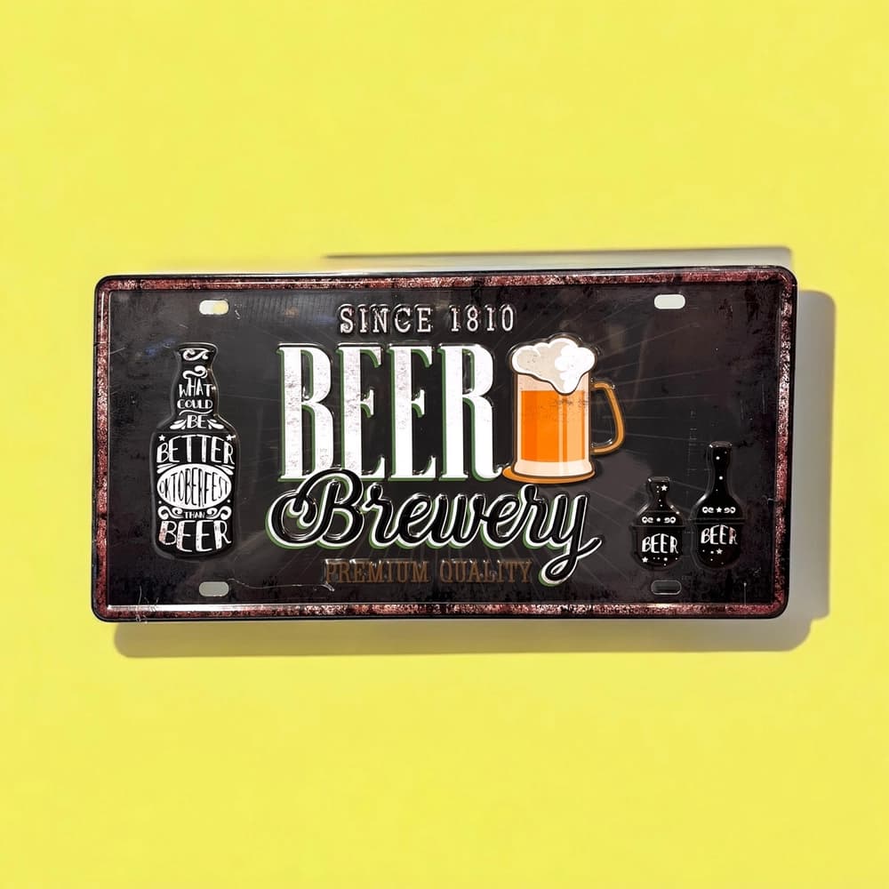 پلاک فلزی طرح Premium Beer — تصویر ۲