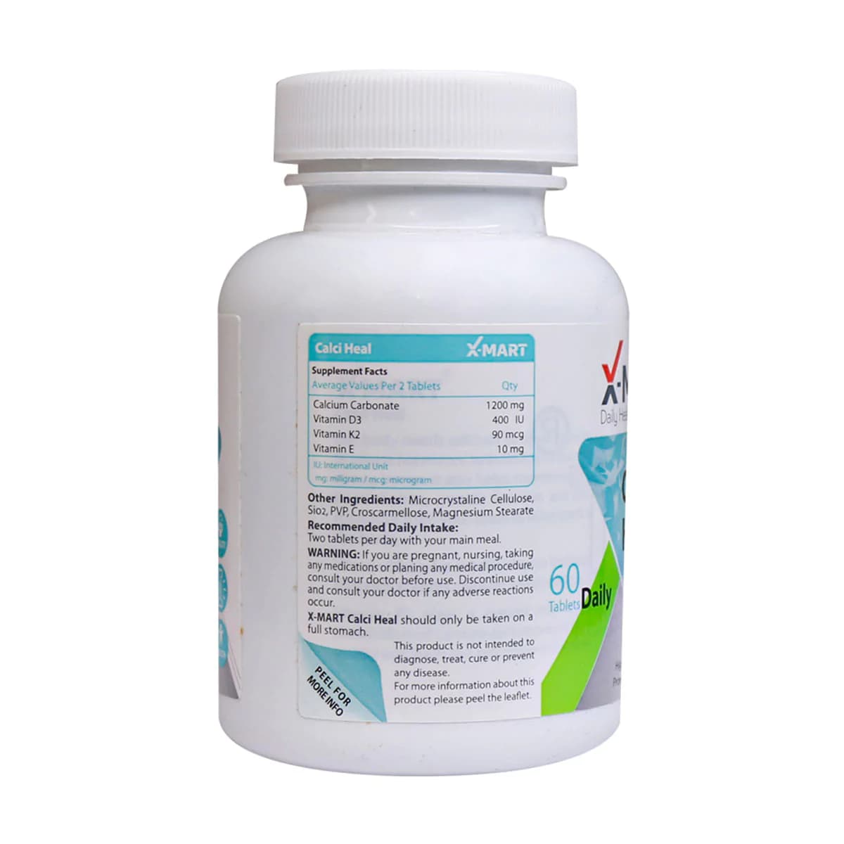 قرص کلسی هیل ایکس مارت 60 عدد ـ Xmart Calci Heal ـ ایکس مارت — تصویر ۳