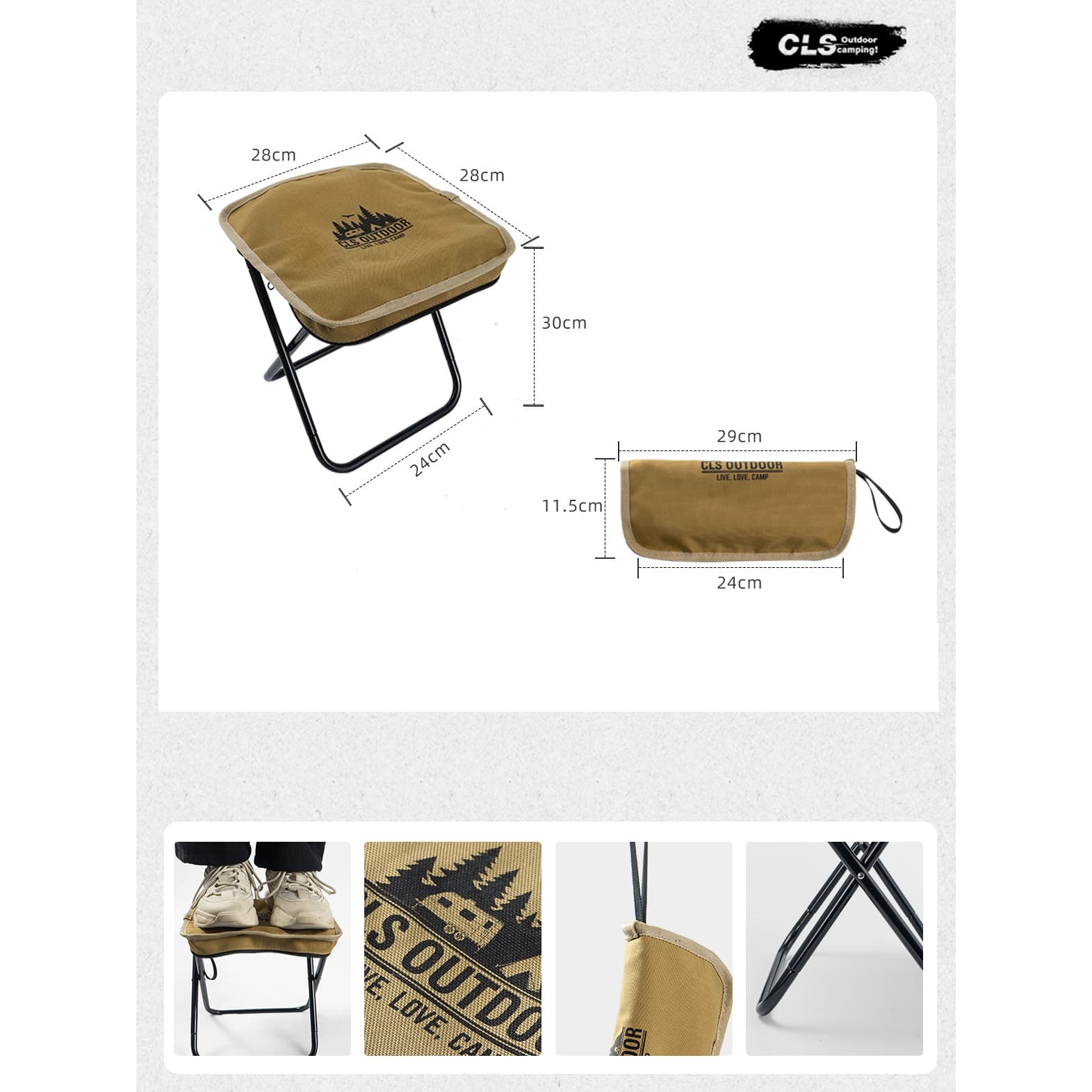 صندلی تاشو کمپینگ CLS Outdoor مدل Bag Chair — تصویر ۷