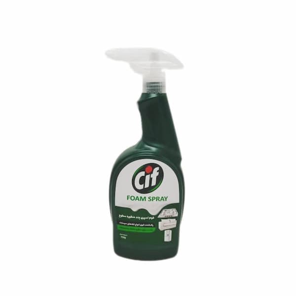 فوم اسپری پاک کننده چند منظوره Cif مدل Multi Purpose رایحه خنک حجم 750 میل — تصویر ۳