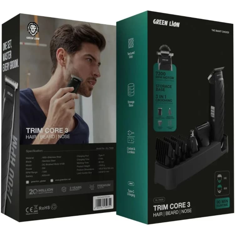 ست اصلاح گرین لاین مدل Trim Core 3 GNTM38TRM3 — تصویر ۳