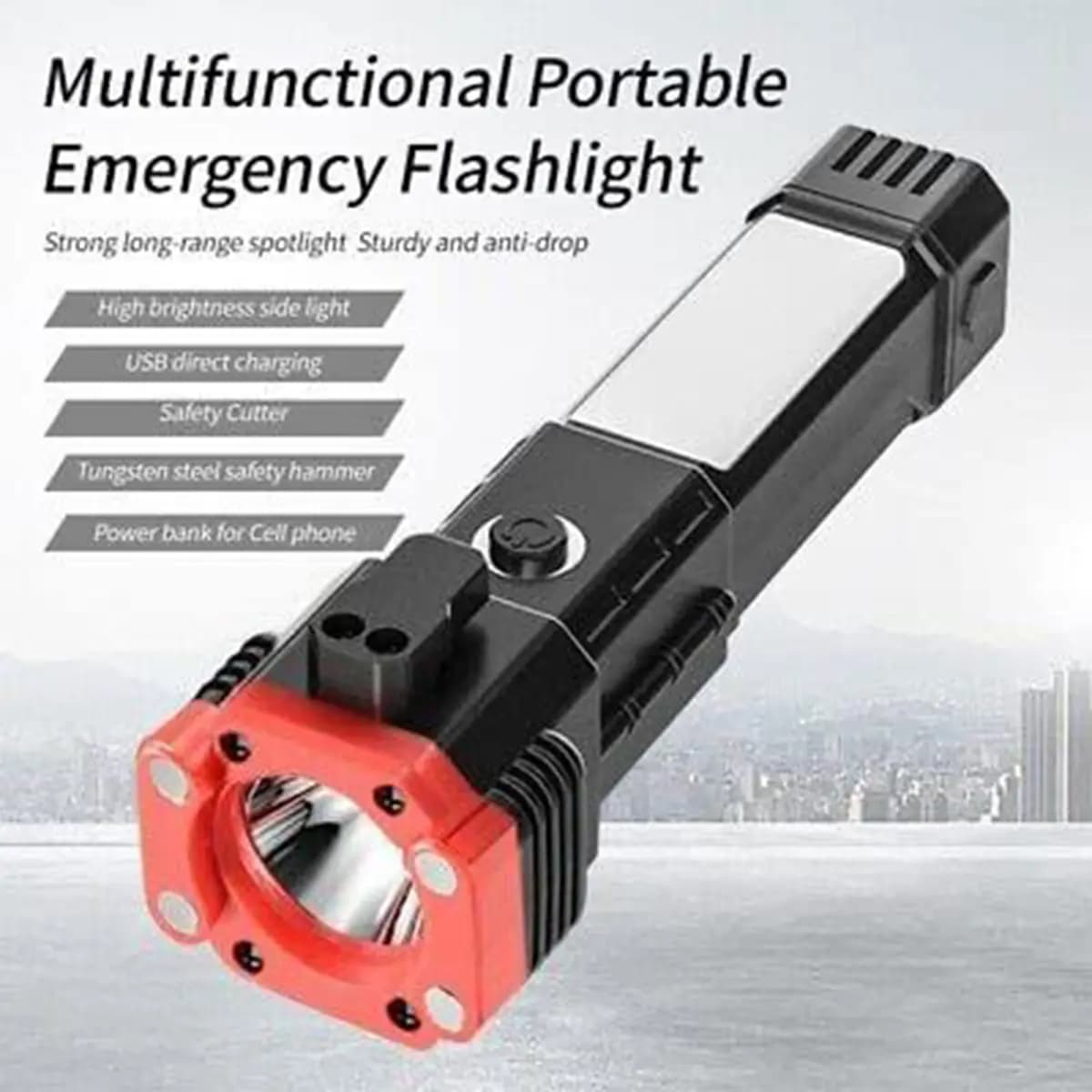 چراغ قوه دستی ۸کاره مدل Led torch — تصویر ۳