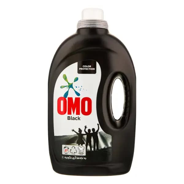 مایع لباسشویی اومو OMO مدل Black مناسب لباس های سیاه و تیره وزن 2700 گرم — تصویر ۲