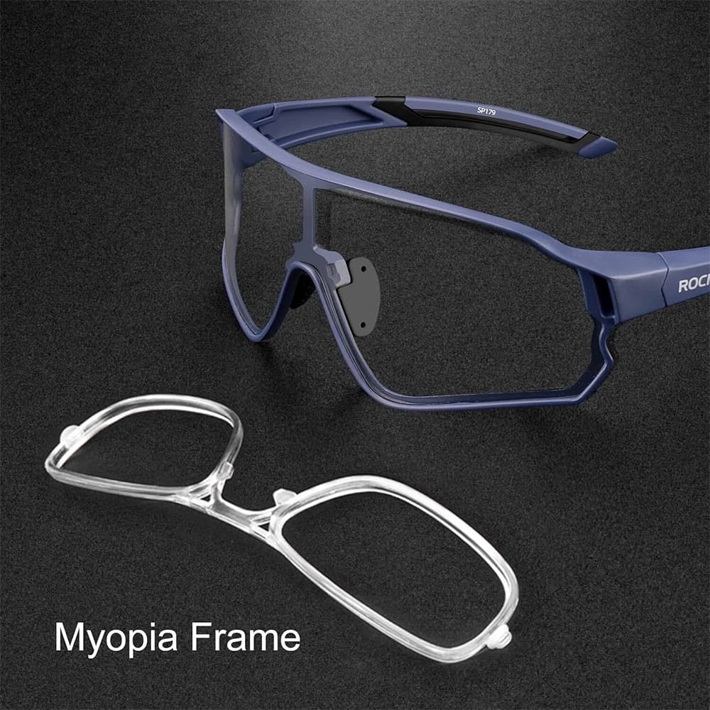 عینک دوچرخه سواری فتوکرومیک راکبراس ROCKBROS Photochromic — تصویر ۷