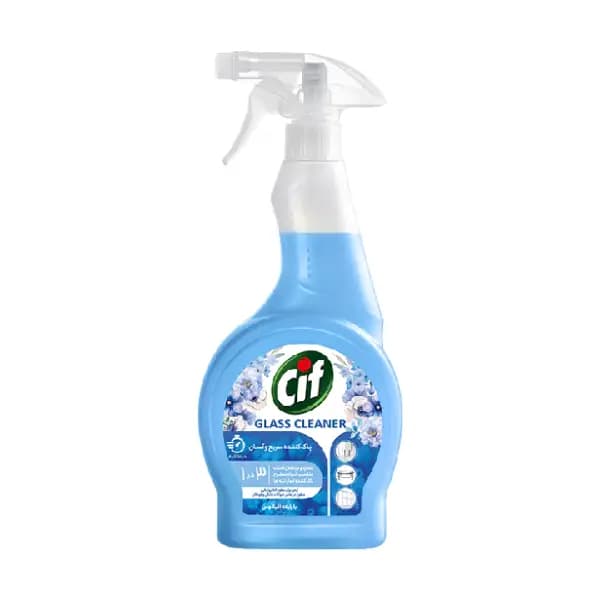 اسپری شیشه پاک کن Cif مدل Ocean رایحه اقیانوس وزن 500 گرم — تصویر ۲
