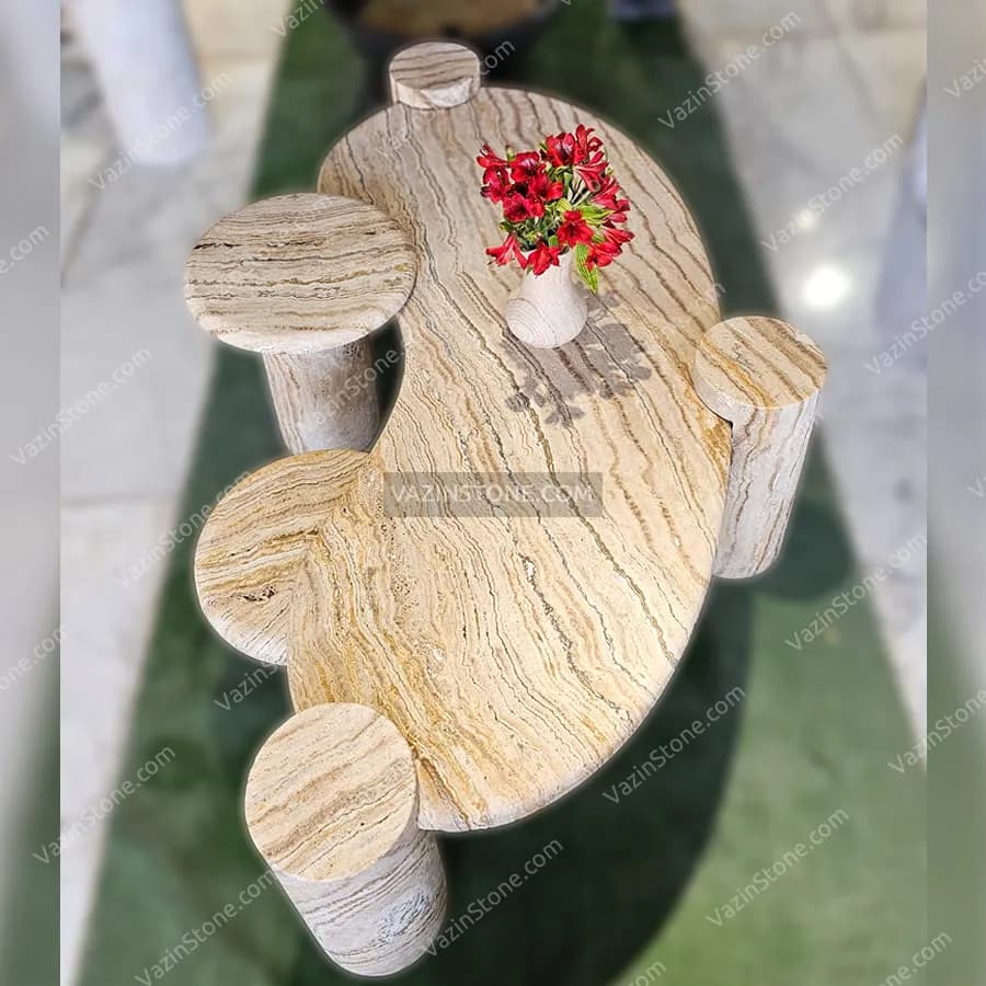 میز جلو مبلی سنگی برایکا — تصویر ۵