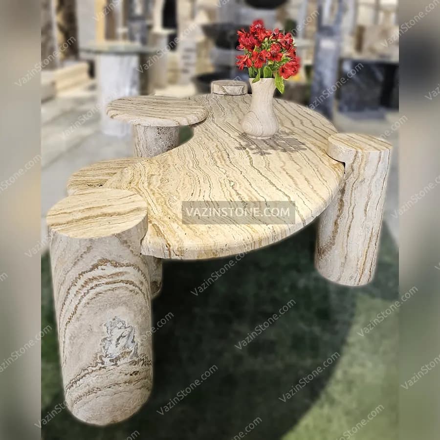 میز جلو مبلی سنگی برایکا — تصویر ۶