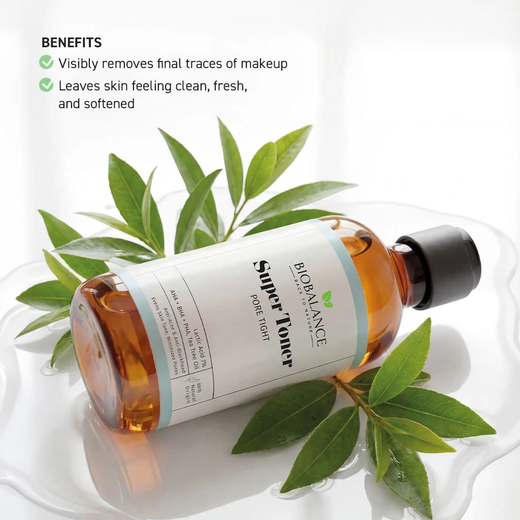 سوپر تونر کوچک کننده منافذ بایوبالانس حجم 250 میلیلیتر biobalance super toner pore tight — تصویر ۷