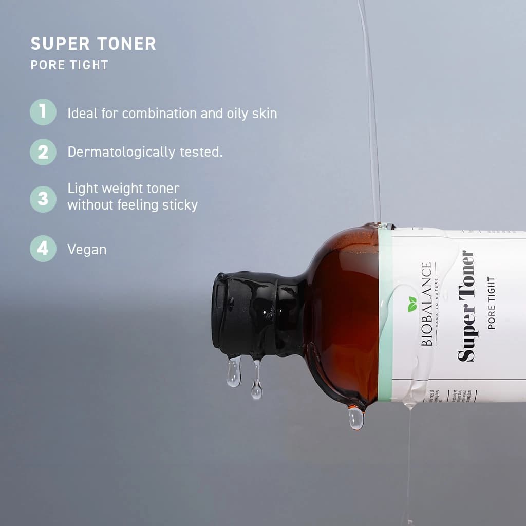 سوپر تونر کوچک کننده منافذ بایوبالانس حجم 250 میلیلیتر biobalance super toner pore tight — تصویر ۶