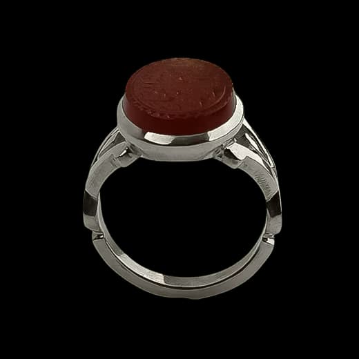 انگشتر عقیق سرخ-مدل R1624
