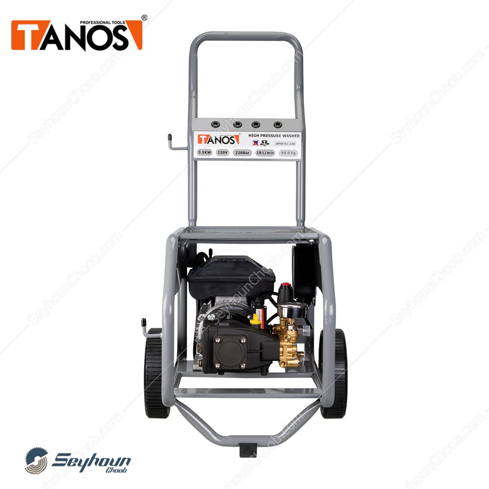 کارواش 220 بار 3500 وات تک فاز تانوس مدل TANOS HPW-01-220 — تصویر ۴