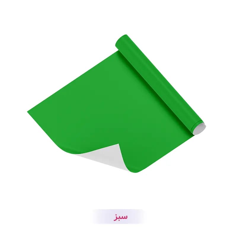 کاغذ کادو طرح تک رنگ سبز