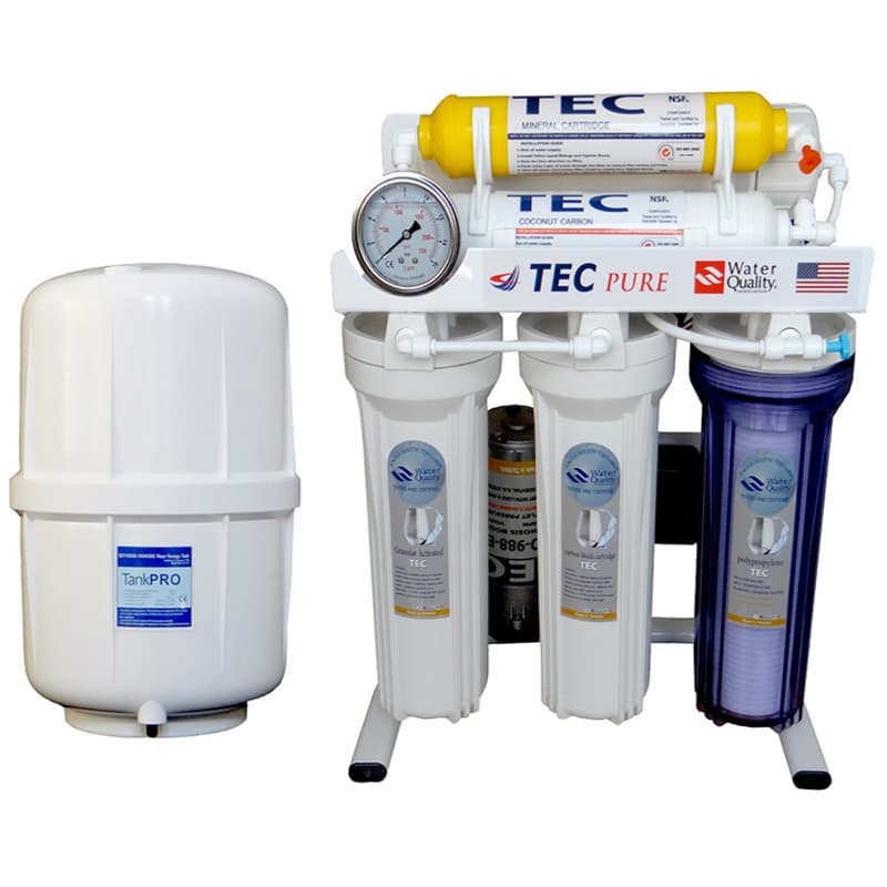 دستگاه تصفیه آب ۶ مرحله ای با روش اسمز معکوس- املاح معدنی مدل RO-T5230