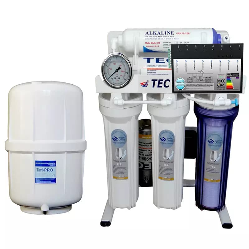 تصفیه آب ۶ مرحله ای تک با روش اسمز معکوس- قلیایی ساز مدل RO-BRAIN-T5500