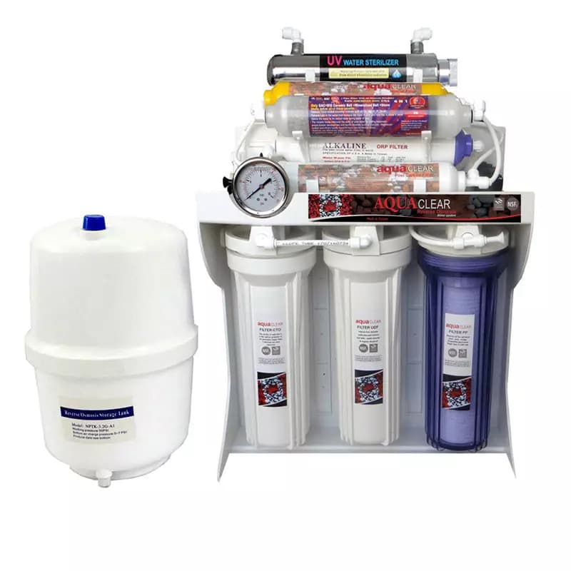 تصفیه آب خانگی ۹ مرحله قلیایی- فرابنفش-سوپر مینرال مدل RO- C UV 197