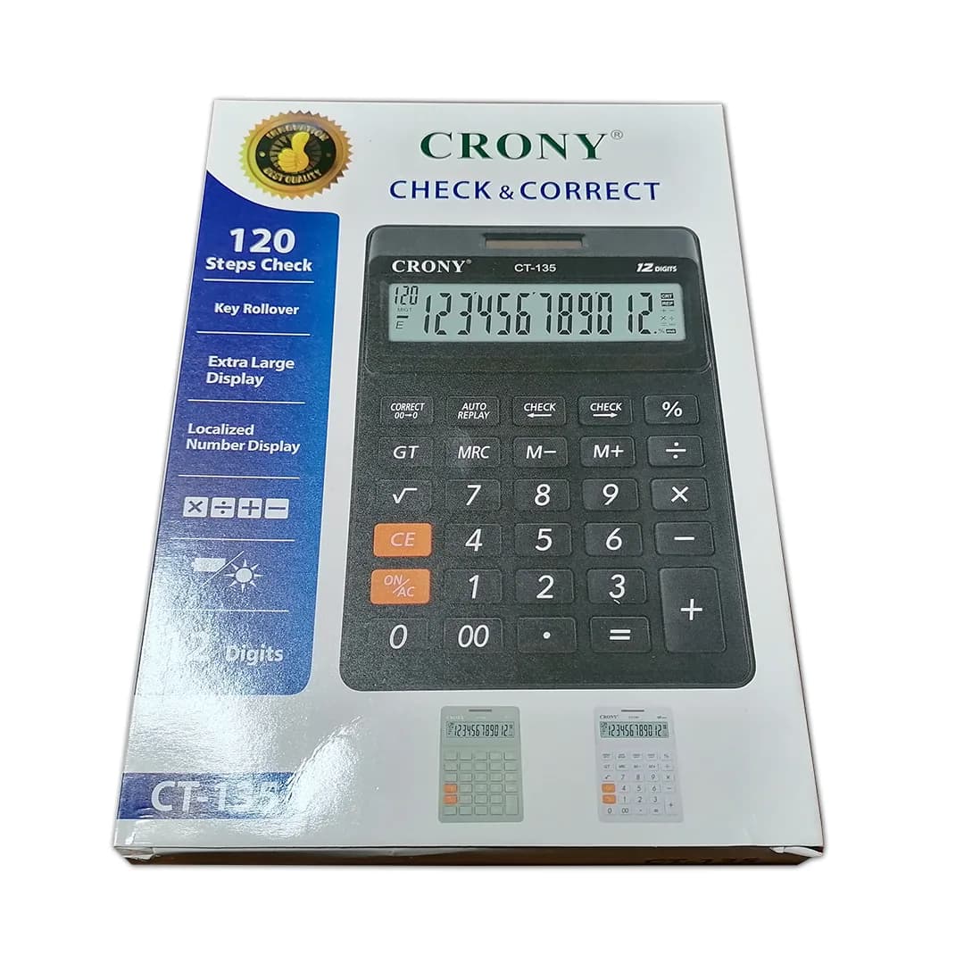 ماشین حساب CRONY مدل CT-135 — تصویر ۵