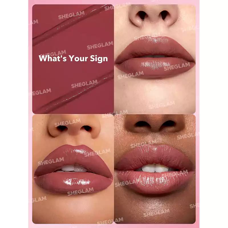 رژ لب کرمی شیگلم مدل CREME ALLURE رنگ WHAT IS YOUR SIGN — تصویر ۲