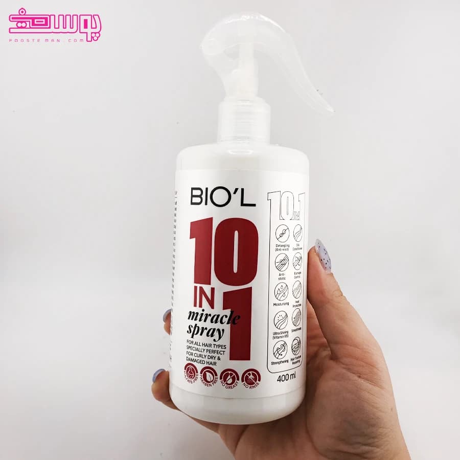 اوپن باکس_اسپری نرم کننده مو بیول مدل 10IN1 حجم 400ml