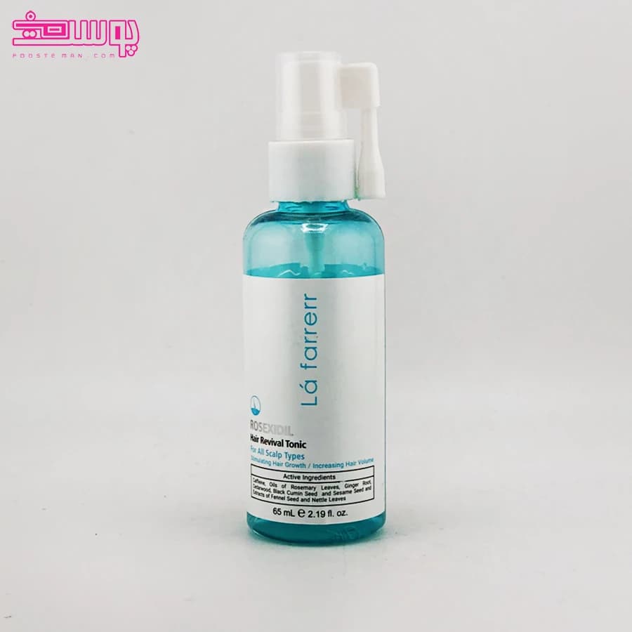 اوپن باکس_تونیک محرک رشد مو رزکسیدیل لافارر حجم 65ml — تصویر ۲