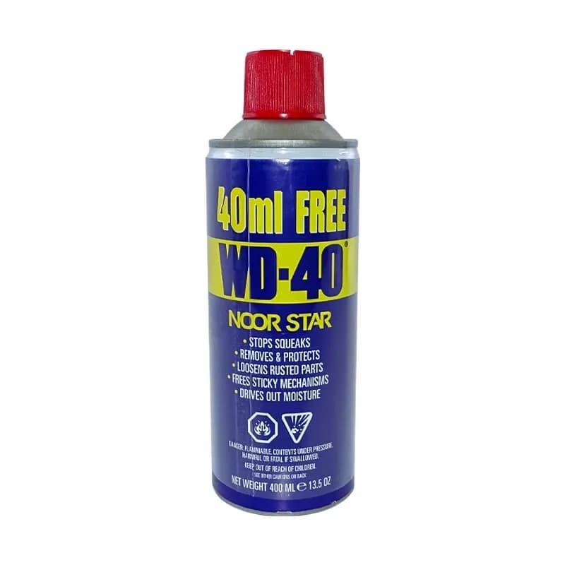 اسپری روان کننده نوراستار مدل WD40 حجم 400 میلی لیتر