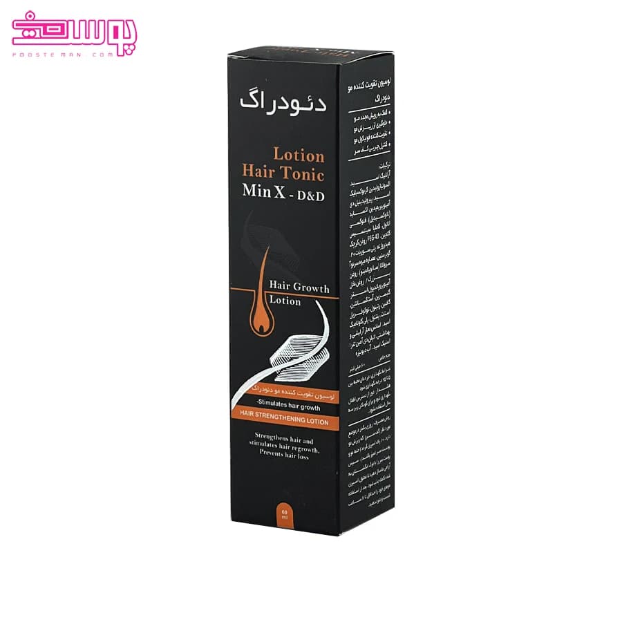 لوسیون تقویت کننده مو دئو دراگ مدل Min-X حجم 60ml — تصویر ۳