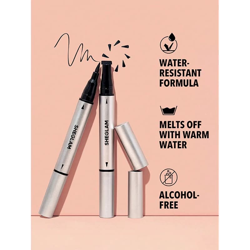 خط چشم دو سر ضد آب استامپ دار شیگلم مدل WING IT WATERPROOF — تصویر ۶