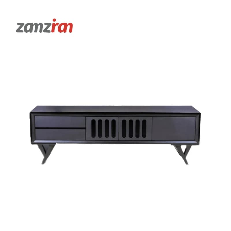 میز تلویزیون متین مشکی مدل R315 سایز 160 سانتی