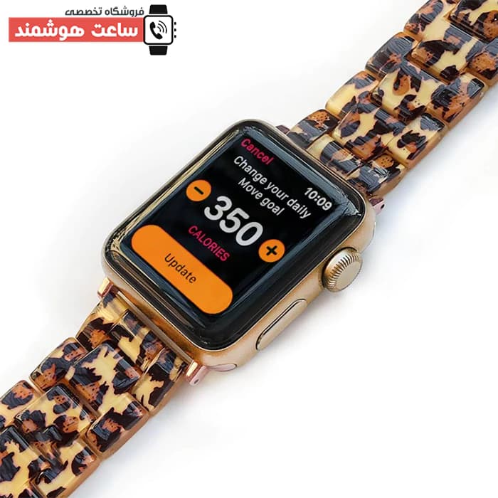 بند اپل واچ رزین پلنگی کد 20945 — تصویر ۳