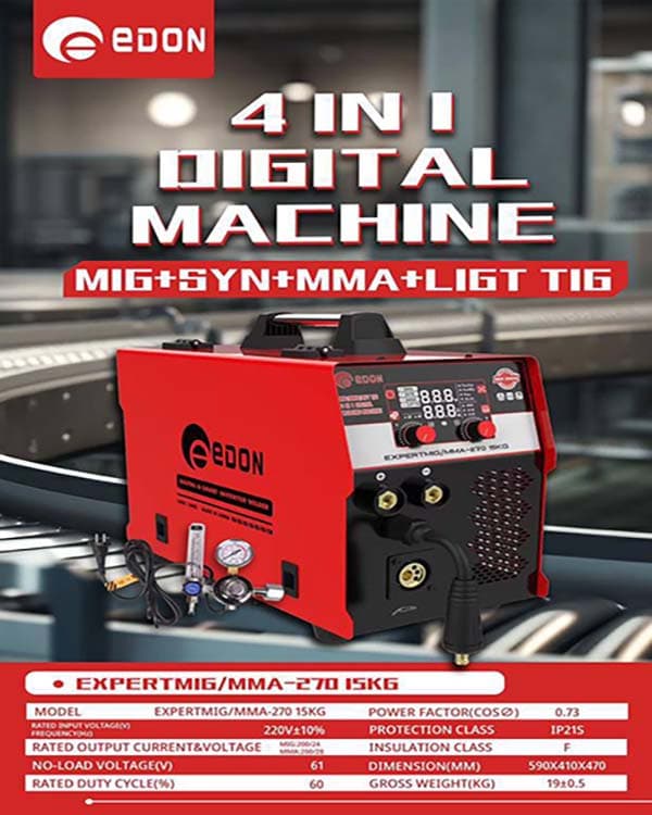 دستگاه جوش (اینورتر) 4 کاره ادون 270 آمپر co2 مدل expertmig/mma270