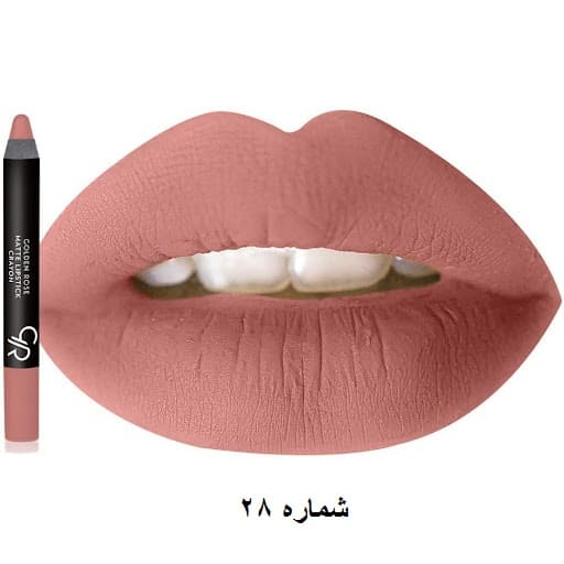 رژ لب مدادی مات گلدن رز 28
