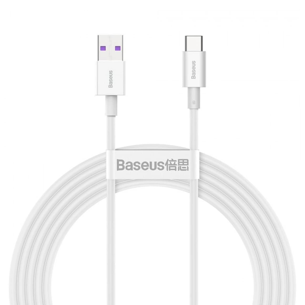 کابل تبدیل USB به تایپ سی بیسوس مدل CATYS طول 1 متر توان 6 آمپر — تصویر ۲
