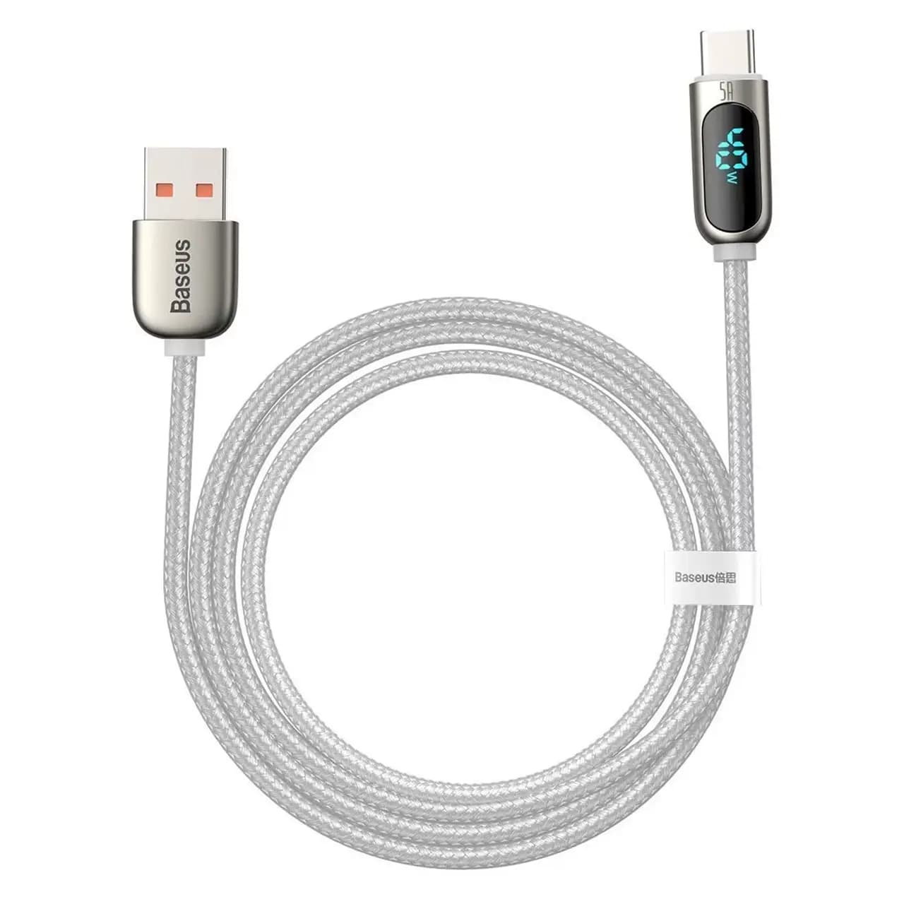 کابل تبدیل USB به تایپ سی بیسوس مدل CATSK طول 1 متر با توان 40 وات — تصویر ۷