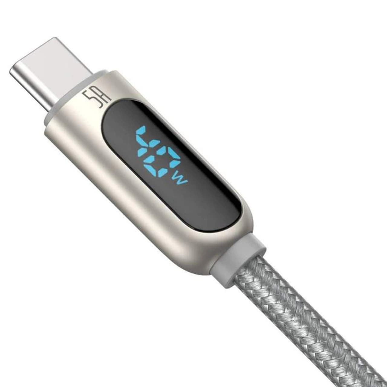 کابل تبدیل USB به تایپ سی بیسوس مدل CATSK طول 1 متر با توان 40 وات — تصویر ۸