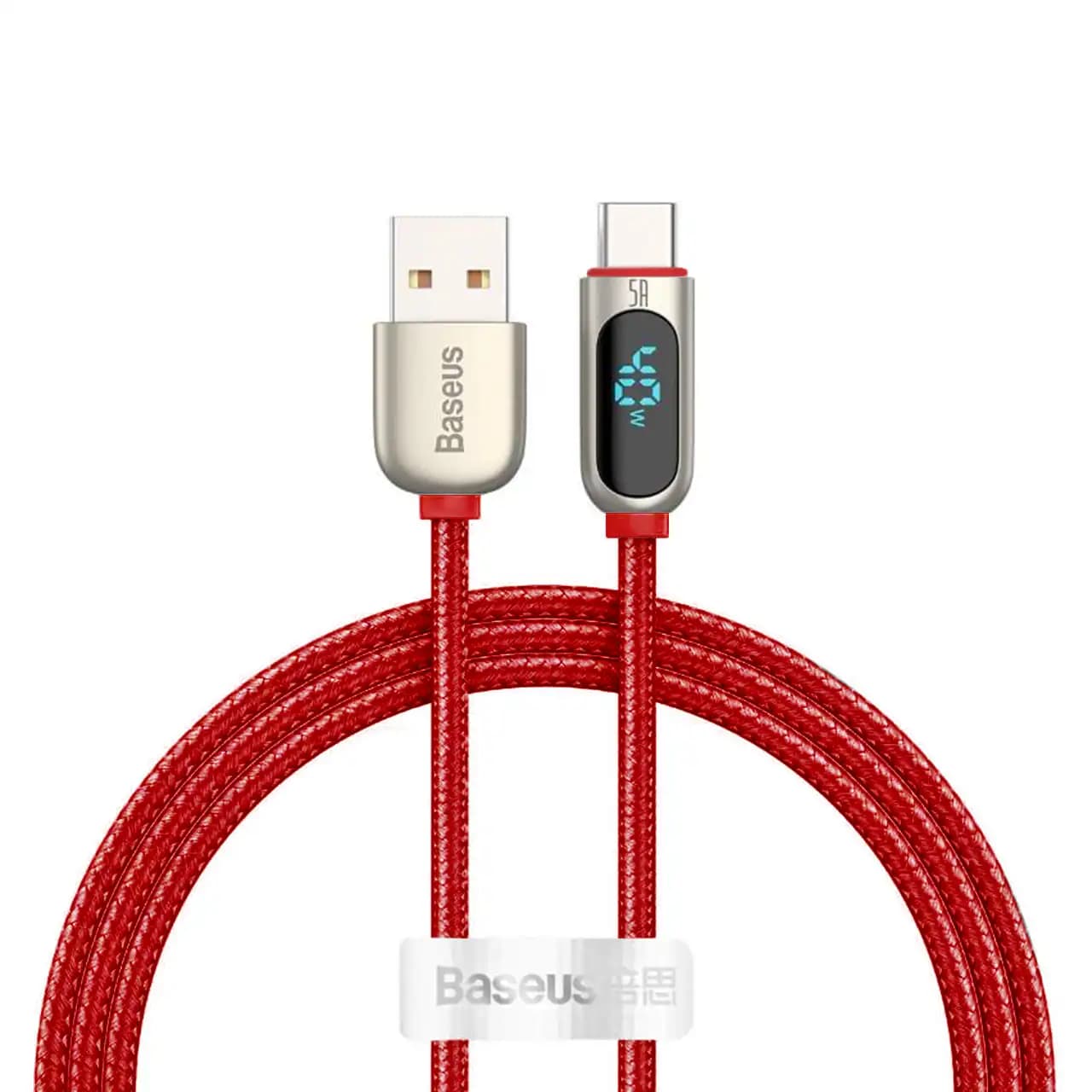 کابل تبدیل USB به تایپ سی بیسوس مدل CATSK طول 1 متر با توان 40 وات — تصویر ۳