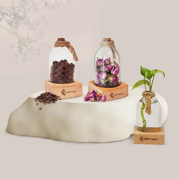 گیفت دکوری شیشه ای با رایحه گل سرخ — تصویر ۳