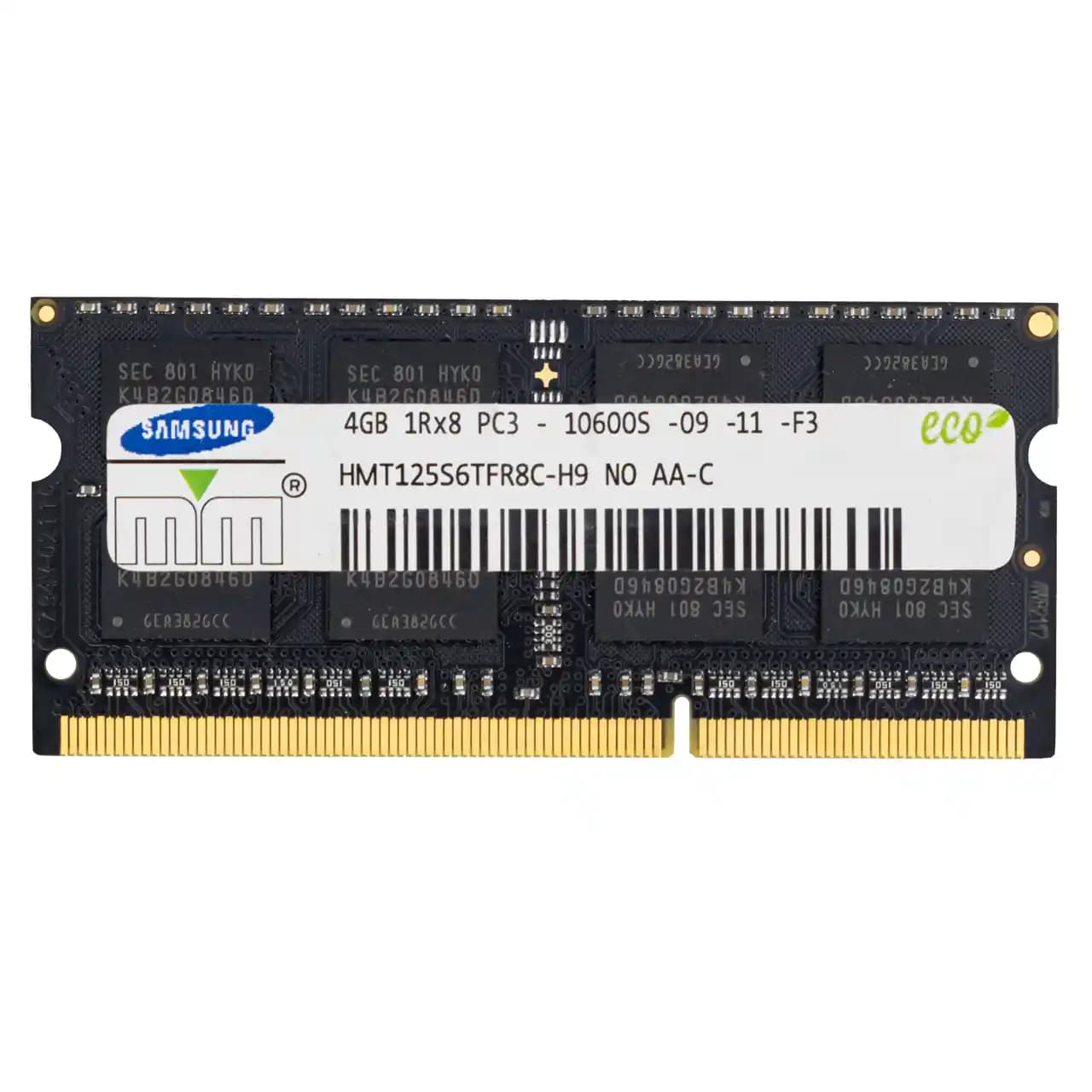رم لپ تاپ ام ام DDR3 تک کاناله 1333 مگاهرتز PC3 ظرفیت 4 گیگابایت — تصویر ۲