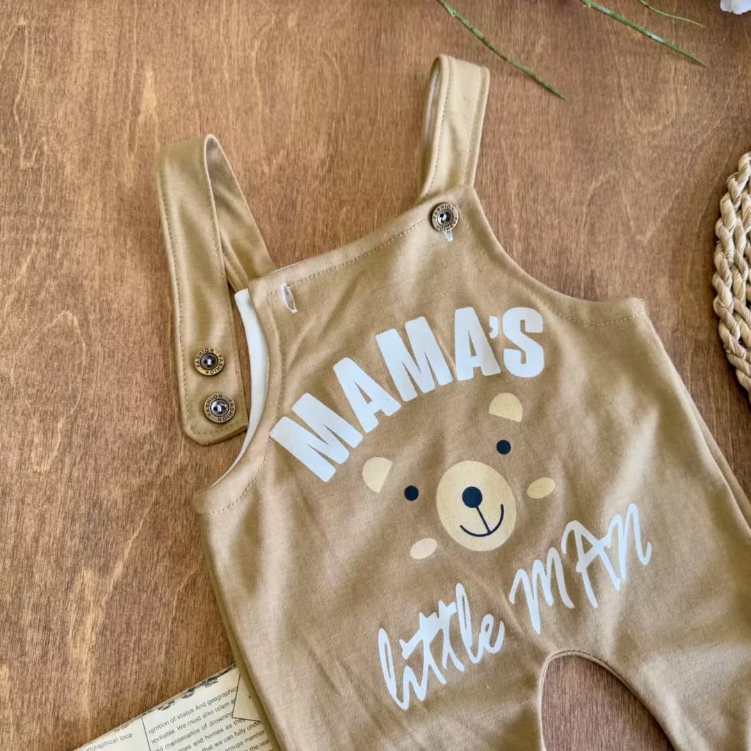 پیشبندی خرس mama’s little man کد 4255 — تصویر ۲