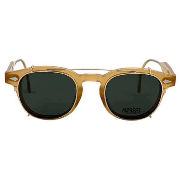 عینک کاوردار موسکات دستهعصایی عسلی Moscot Lemtosh