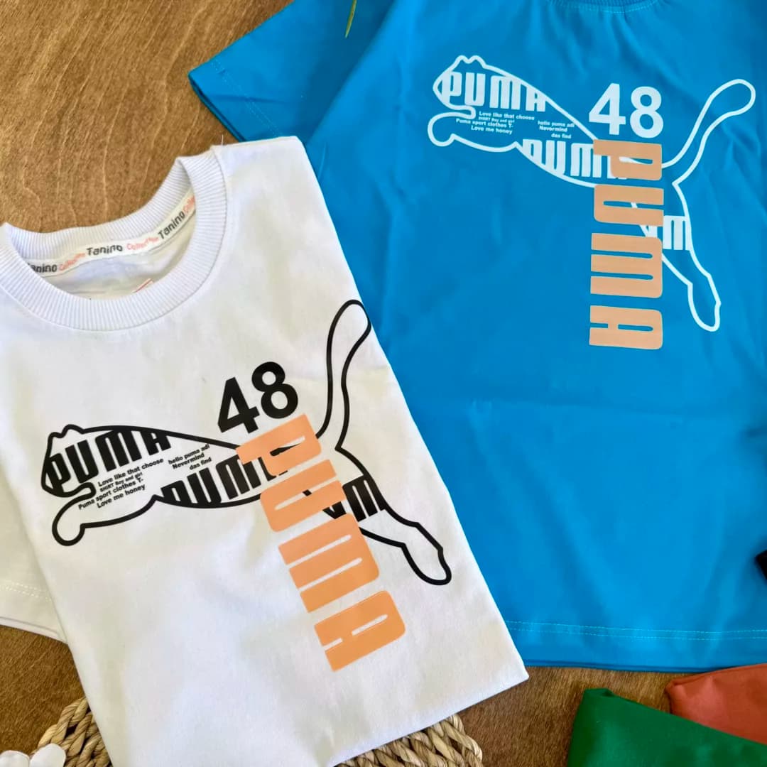 تیشرت تک طرح puma 48 سایز 50،55 کد 6126 — تصویر ۳