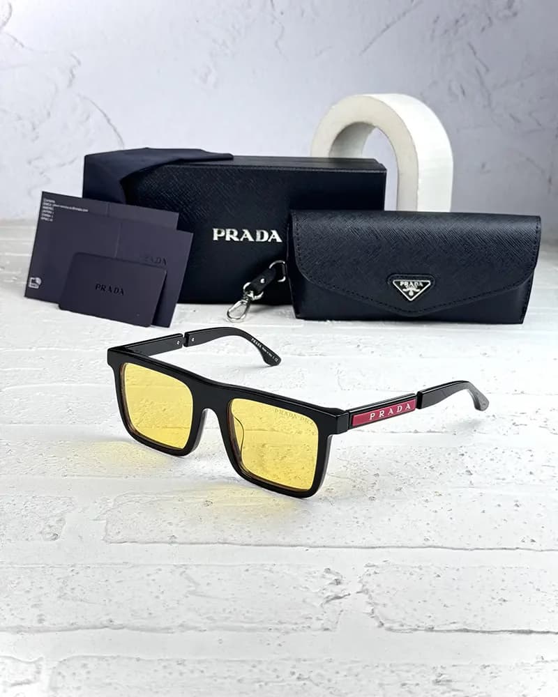 عینک آفتابی مردانه پرادا پلاریزه اوتلت مدل OUTLET PRADA SPS09X — تصویر ۴