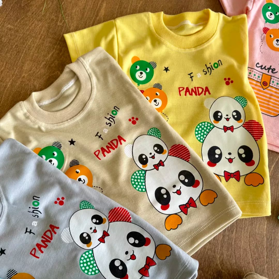 تیشرت شلوارک پاندا و خرس fashion cute کد 5966 — تصویر ۳
