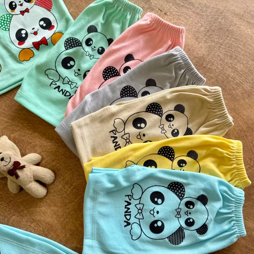 تیشرت شلوارک پاندا و خرس fashion cute کد 5966 — تصویر ۴