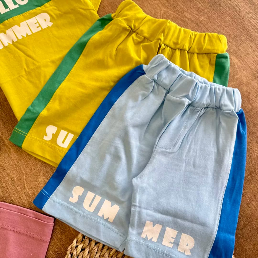 تیشرت شلوارک Hello Summer سایز 35،40 کد 5948 — تصویر ۴