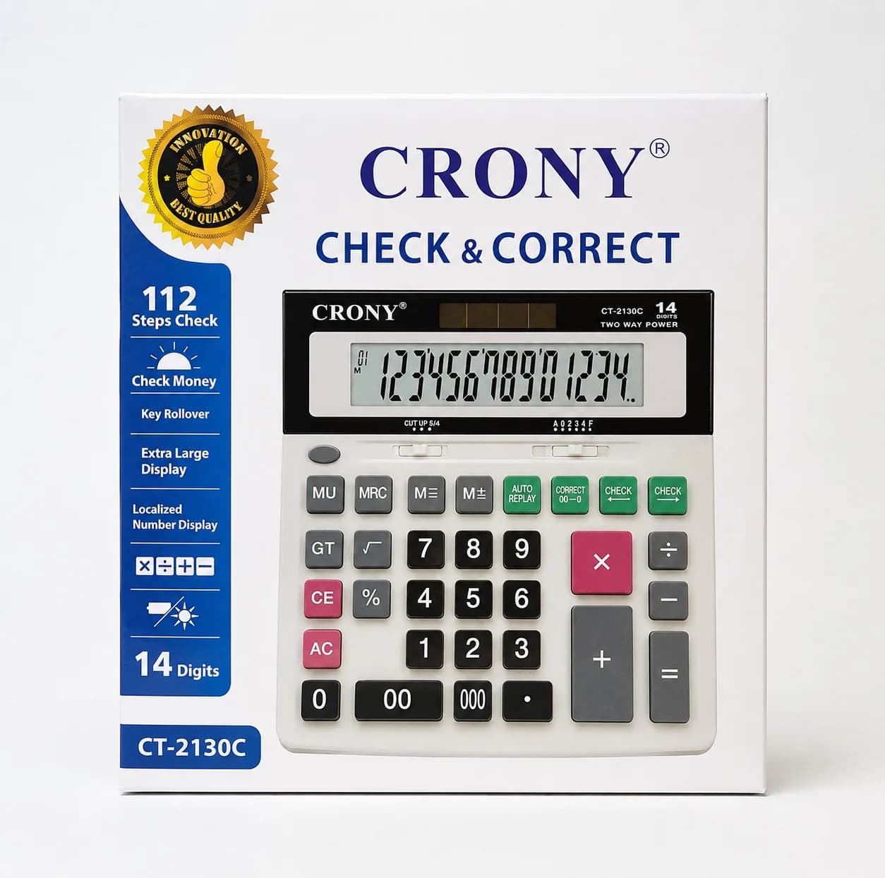 ماشین حساب کرونی مدل ct-2130C — تصویر ۵