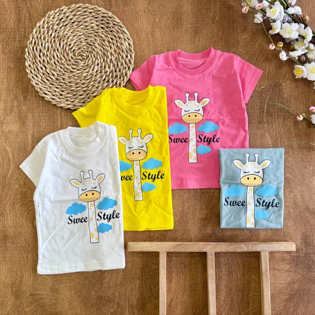 تیشرت تک زرافه sweet style سایز 35 تا 45 کد 5933 — تصویر ۲