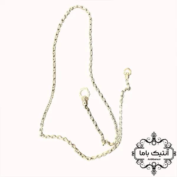 زنجیر یزدی دو مدبر (دو گرنو) – طول ۱۱۰ سانت – تماما دست ساز — تصویر ۳