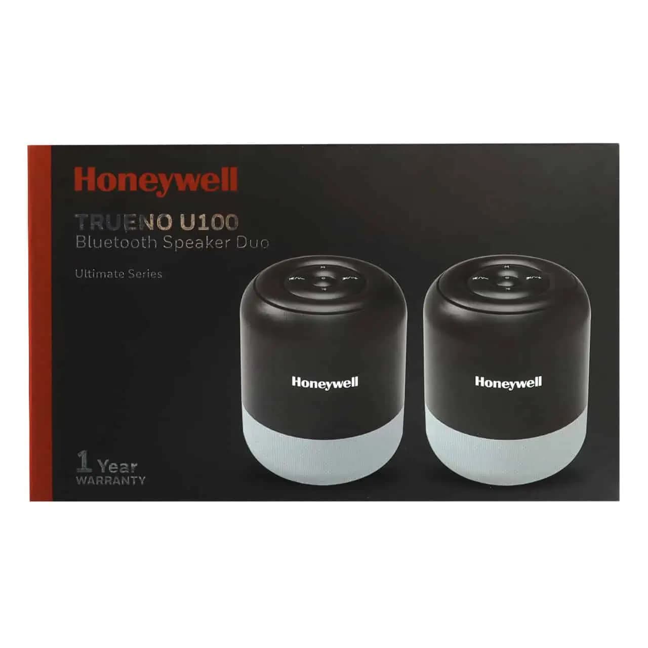 اسپیکر بلوتوثی قابل حمل هانیول مدل HC000112 مجموعه 2 عددی – خاکستری — تصویر ۴