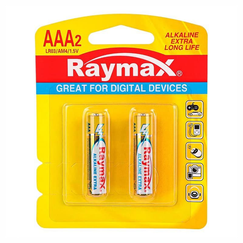 باتری قلم 2 عددی کارتی Alkaline Extra Raymax LR6