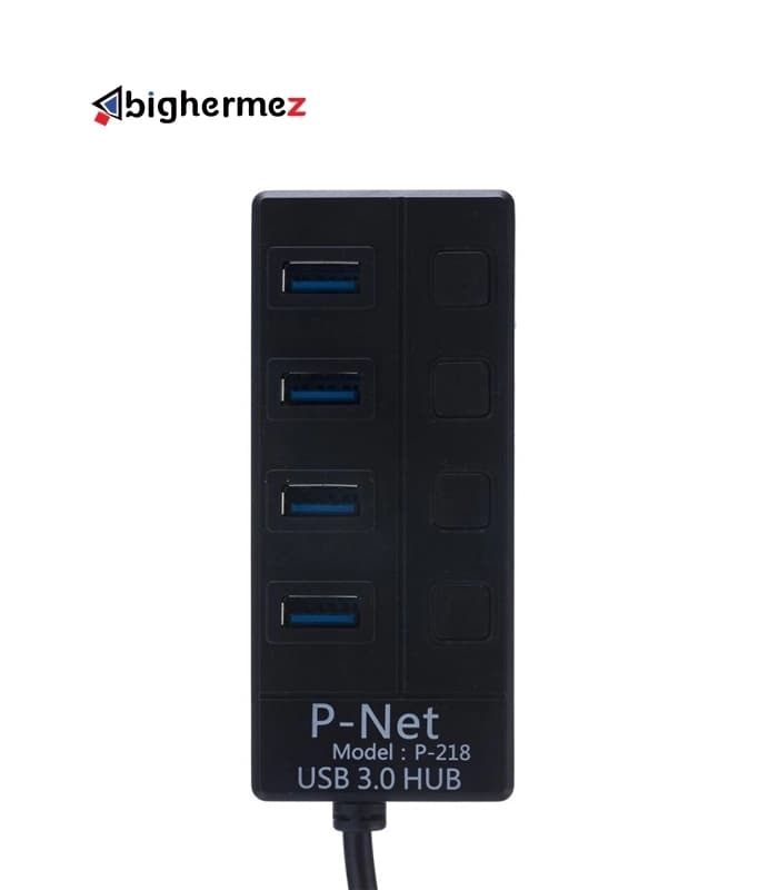 هاب 4 پورت USB 3.0 پی نت مدل P-218 — تصویر ۲
